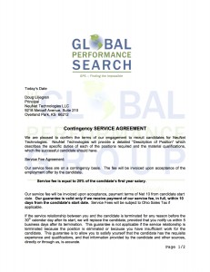 GPS Contingency Search Agreement Sample1